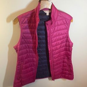 Brooks Brother Puffer Vest Medium Purple Women’s